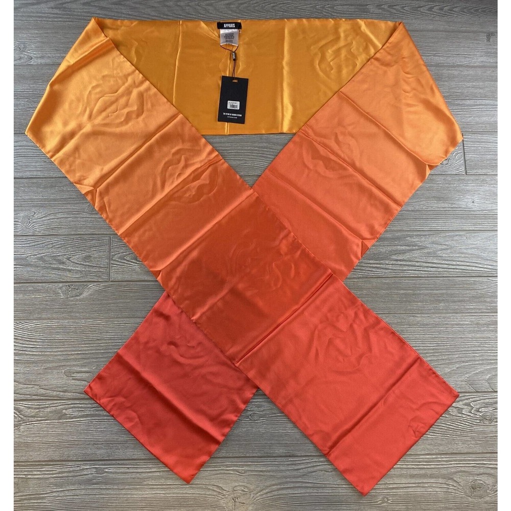 Apparis Womens Ombre Polyester Scarf - Red/Orange Size One Size NWT